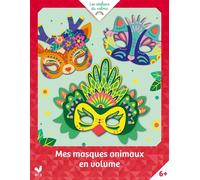 Mathilde Bourgon – Mes masques animaux en volume – Pochette avec accessoires – Deux Coqs d'Or