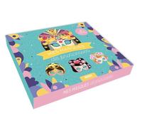 Mes masques de princesses : Avce 8 masques, 8 élastiques, 4 feuilles de motifs, 200 autocollants