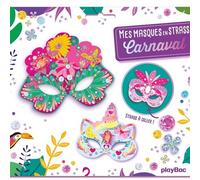 Magali Fournier – Mes masques en strass : Carnaval – 5 masques + planche de 400+ strass – Broché