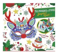 Mes masques en strass Joyeux Noël - Avec 400 strass dont 5 maxi ! - Lili La Baleine - Play Bac Eds - Jeux livres objets