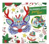 Mes masques en strass Joyeux Noël: Avec 400 strass dont 5 maxi !