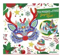 Lili La Baleine – Mes masques en strass Joyeux Noël – Avec 400 strass dont 5 maxi ! – PlayBac