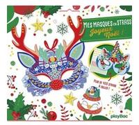 Lili La Baleine – Mes masques en strass Joyeux Noël – Avec 400 strass dont 5 maxi ! – PlayBac