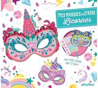 Mes masques en strass - Licornes nouvelle édition: Avec 400 strass dont 5 maxi !