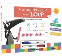 Mes maths au CP avec Loup – Avec 2 feutres effaçables – Livre-ardoise – Auzou