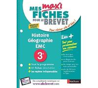 Mes MAXI Fiches Histoire-Géographie EMC 3e