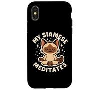 Mes méditations siamoises sur Le thème des Chats Mignons Coque pour iPhone X/XS