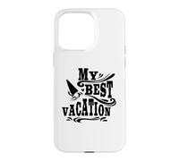Mes Meilleures Vacances, Aventures, Voyages, Surf sur la Plage Coque pour iPhone 15 Pro Max