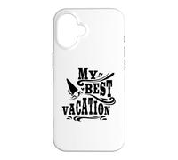 Mes Meilleures Vacances, Aventures, Voyages, Surf sur la Plage Coque pour iPhone 16