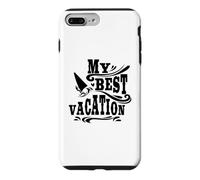 Mes Meilleures Vacances, Aventures, Voyages, Surf sur la Plage Coque pour iPhone 7 Plus/8 Plus