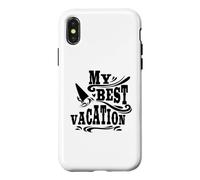 Mes Meilleures Vacances, Aventures, Voyages, Surf sur la Plage Coque pour iPhone X/XS