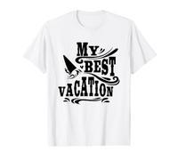 Mes Meilleures Vacances, Aventures, Voyages, Surf sur la Plage T-Shirt Graphique avec Valeur