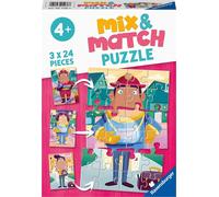 Ravensburger Puzzle pour Enfants - 05136 Mix & Match Mes métiers préférés - Puzzle pour Enfants à partir de 4 Ans - avec 3 x 24 pièces
