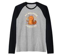 Mes Millipede Meditates Mille Pattes Thème Insectes Mignons Manche Raglan