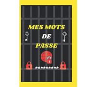 Mes mots de passe: carnet de mots passe. répertoire de mots de passe sécurisé.aide-mémoire pour mots de passe