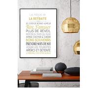 Mes Mots Déco Cadeau pour Un départ en Retraite