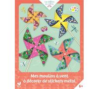 Mes moulins à vent à décorer de stickers métal - Pochette avec accessoires - Sophie Rohrbach - Deux Coqs D'or - Boîte ou accessoire - Jeux livres objets