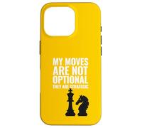 Mes mouvements sont Un Joueur d'échecs Amusant et stratégique Coque pour iPhone 16 Pro