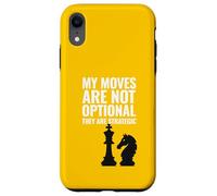 Mes mouvements sont Un Joueur d'échecs Amusant et stratégique Coque pour iPhone XR