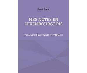 Mes notes en luxembourgeois: vocabulaire, conjugaison et grammaire
