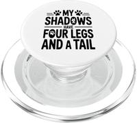 Mes Ombres Ont Quatre Pattes Et Une Queue Disant Amour du PopSockets PopGrip pour MagSafe