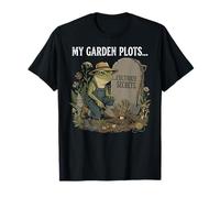 Mes parcelles de Jardin cultivent des Secrets Un Jardinier à Grenouilles Amusant T-Shirt