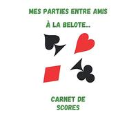 Mes parties entre amis à la Belote - Carnet de scores