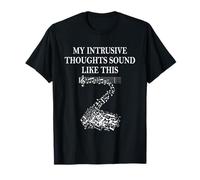 Mes pensées intrusives sonnent comme des Notes de Musique Santé mentale T-Shirt
