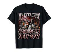 Mes pensées intrusives sont gay, drôle, hard skeleton bootleg T-Shirt