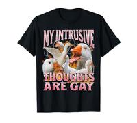 Mes pensées intrusives sont gay Funny Goose Meme Bootleg Y2K T-Shirt