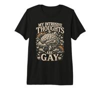 Mes pensées intrusives sont Un Nuage cérébral Gay T-Shirt Haut de Gamme