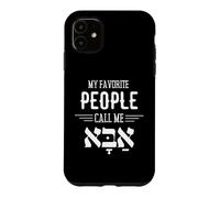 Mes Personnes préférées m'appellent Abba Hebrew Dad Hanukkah Coque pour iPhone 11