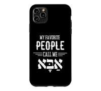 Mes Personnes préférées m'appellent Abba Hebrew Dad Hanukkah Coque pour iPhone 11 Pro Max