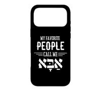 Mes Personnes préférées m'appellent Abba Hebrew Dad Hanukkah Coque pour iPhone 17 Pro Max