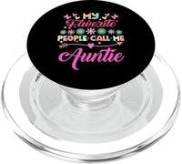 Mes Personnes préférées m'appellent Auntie Funny Mother's Day PopSockets PopGrip pour MagSafe