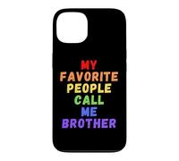 Mes Personnes préférées m'appellent Brother Bro Bruh Men Man Rainbow Coque pour iPhone 13