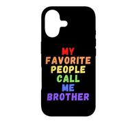 Mes Personnes préférées m'appellent Brother Bro Bruh Men Man Rainbow Coque pour iPhone 17