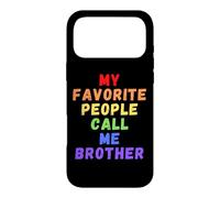 Mes Personnes préférées m'appellent Brother Bro Bruh Men Man Rainbow Coque pour iPhone 17 Pro Max
