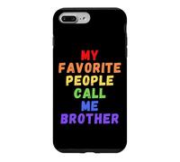 Mes Personnes préférées m'appellent Brother Bro Bruh Men Man Rainbow Coque pour iPhone 7 Plus/8 Plus