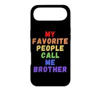 Mes Personnes préférées m'appellent Brother Bro Bruh Men Man Rainbow Coque pour iPhone Air
