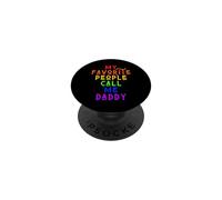 Mes Personnes préférées m'appellent Daddy Men Man Funny Rainbow Dad PopSockets PopGrip Adhésif