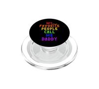 Mes Personnes préférées m'appellent Daddy Men Man Funny Rainbow Dad PopSockets PopGrip pour MagSafe