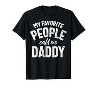 Mes personnes préférées m'appellent Daddy Vintage Parent Paternité T-Shirt