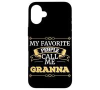 Mes Personnes préférées m'appellent Granna Grandmother Family Love Coque pour iPhone 16 Plus