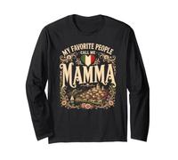 Mes Personnes préférées m'appellent Mamma Italian Pride Italy Manche Longue