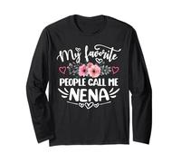 Mes personnes préférées m'appellent Nena Funny Mother's Day Manche Longue