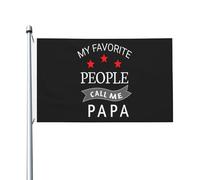 Mes Personnes Préférées M'Appellent Papa Bannière Décoratif Drapeaux Couleurs Vives Flag Pour Extérieur Maison Pelouse 90X150Cm