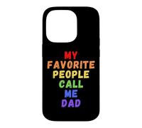 Mes Personnes préférées m'appellent Papa Men Man Funny Rainbow Daddy Coque pour iPhone 14 Pro