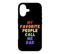 Mes Personnes préférées m'appellent Papa Men Man Funny Rainbow Daddy Coque pour iPhone 17