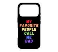 Mes Personnes préférées m'appellent Papa Men Man Funny Rainbow Daddy Coque pour iPhone 17 Pro